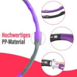 Premium Hula Hoop Reifen 1.0 von FitOne / Kalorienkiller / 8-teilig / patentiertes Wellendesign / hochwertiges PP-Material / stabiler Schaumstoff / Fitnesswaffe - Image 9