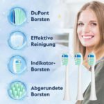 Ersatzbürsten für elektrische Zahnbürste, 3 Stück, Weiche und abgerundete Borsten, Passend für alle Snapbuy Zahnbürsten - Image 4