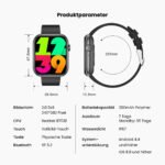 Top Performance Smartwatch mit Gesundheitstracking / IP67 Wasserdichtigkeit / 35 Tage Akkulaufzeit / 100 Sportmodi - Image 8