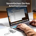 USB Stick 64GB / USB C & USB 2.0 / 2-in-1 OTG Speicherstick / Mini Metall Memory Stick / Schlüsselanhänger / Silber - Image 4