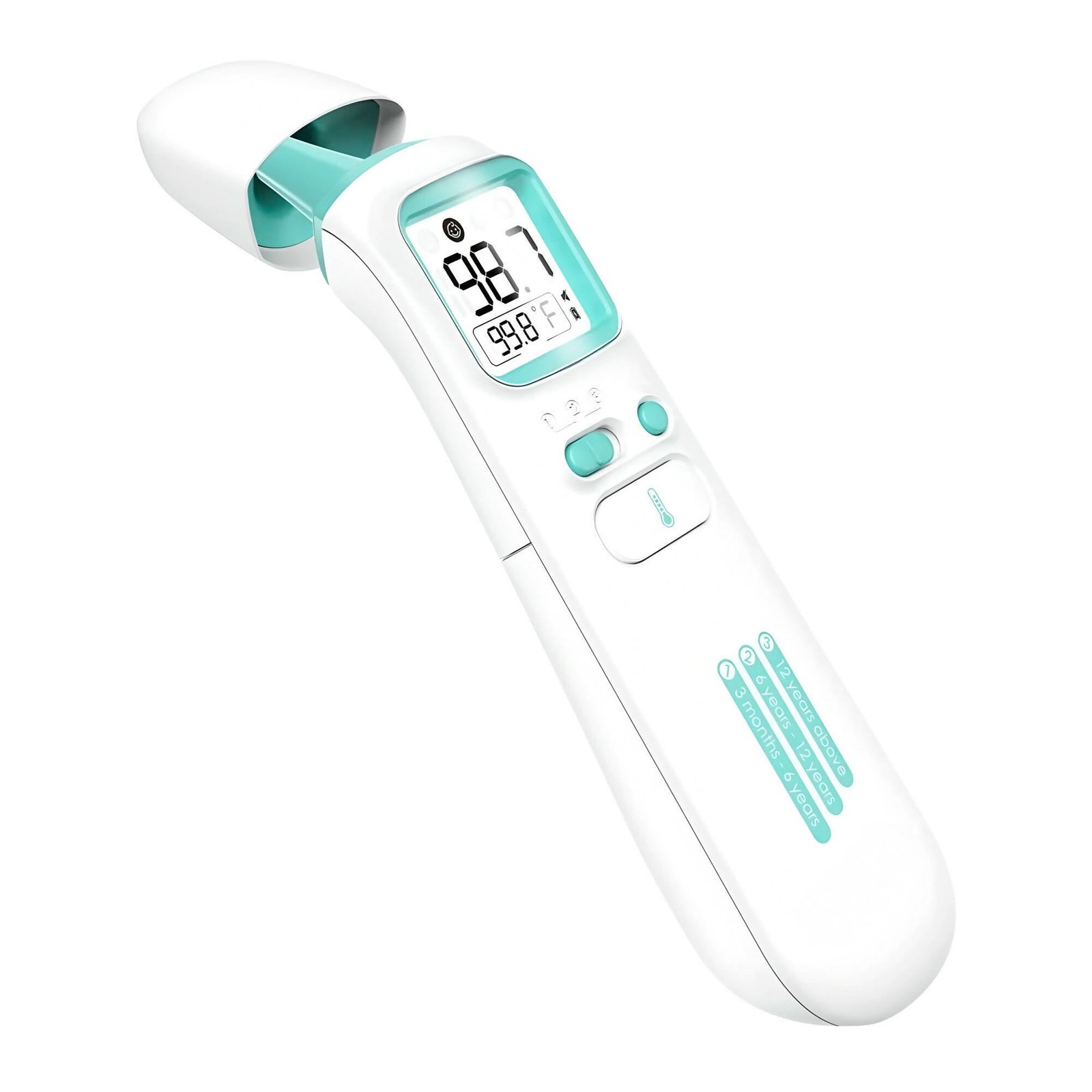 Wvarjp3o9B Berührungsloses Infrarot-Thermometer für Babys & Erwachsene / Stirn- und Ohrenthermometer / Medizinischer Standard / Schnelle und genaue Ergebnisse in 1 Sekunde / Mit Fieberalarm und 4-in-1 Messungen – Bild 1