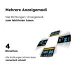 Pulsoximeter / Blutsauerstoffmessgerät / Oximeter für Finger / Mit OLED Anzeige / Professionell und hochgenau / Optimal für Familien, ältere Menschen und Krankenhäuser - Image 2