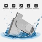 USB Stick 64GB / USB C & USB 2.0 / 2-in-1 OTG Speicherstick / Mini Metall Memory Stick / Schlüsselanhänger / Silber - Image 5