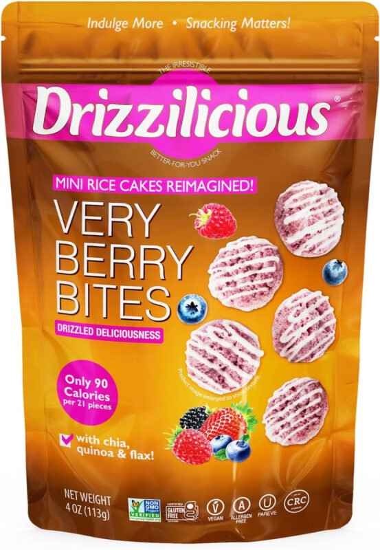 Drizzilicious Very Berry Bites Mini Rice Cakes 113 g Beutel