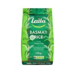 Laila Basmati Rice 10 kg Packaging with Nutrition Information